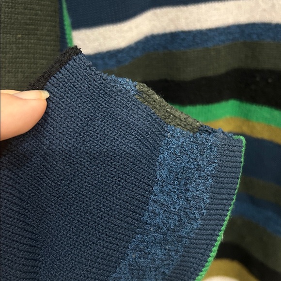 Kenzo Green and Blue Striped Sweater - Picture 3 of 5